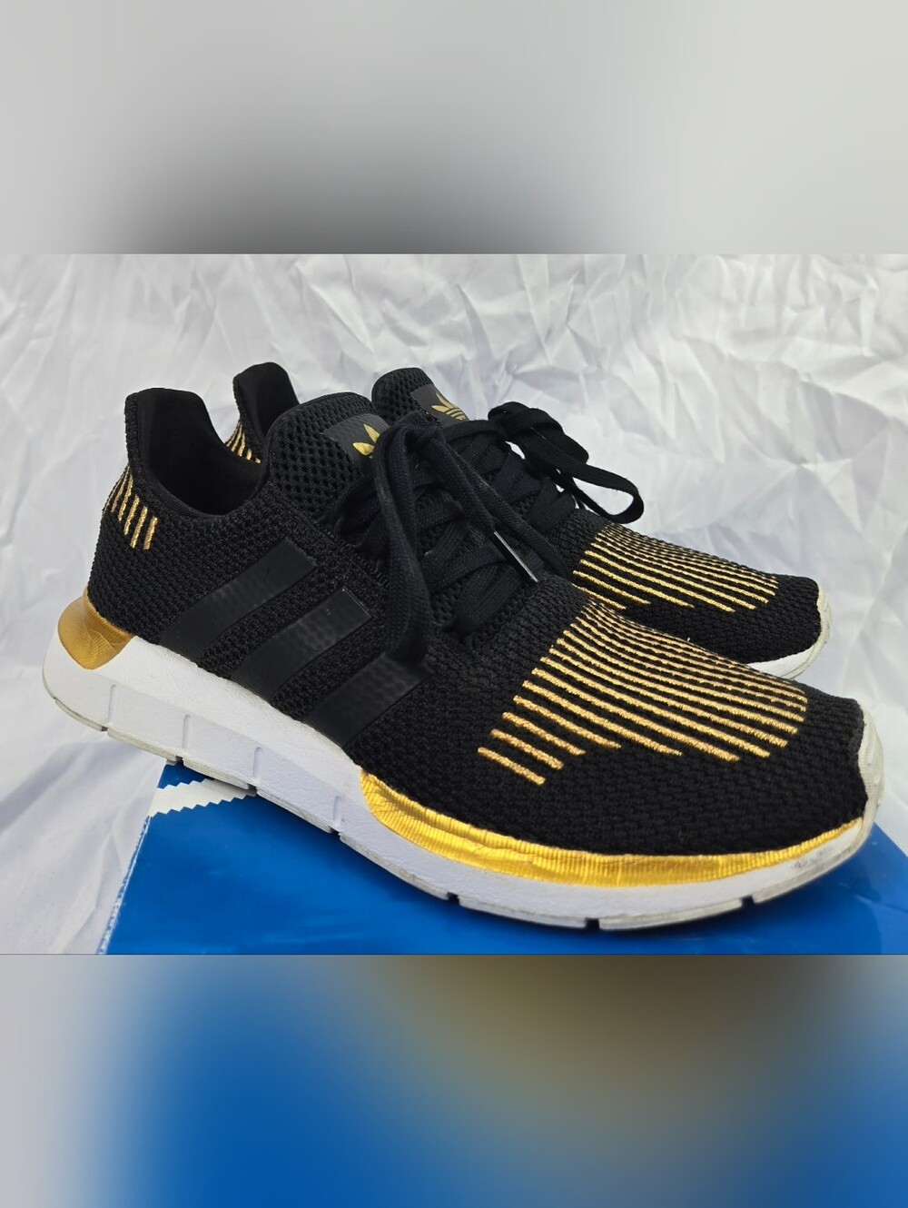 adidas Women’s Black & Gold "Swift" Sneakers
